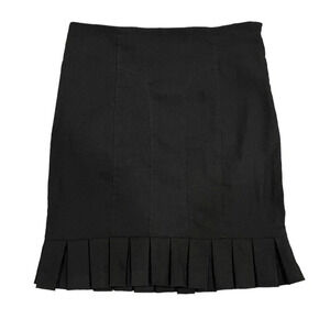Grass Collections Black Pleated Hem Skirt 3